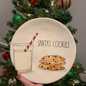 🎅🏻Rae Dunn SANTA’S COOKIES Christmas Plate🎅🏻